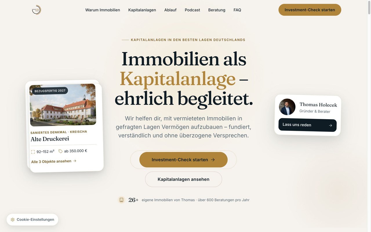 connect.immo — Website & Personal Branding
